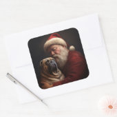 シャールペイとサンタクロースフェスティバルクリスマス スクエアシール (封筒)