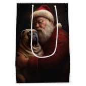 シャールペイとサンタクロースフェスティバルクリスマス ミディアムペーパーバッグ (裏面)