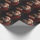 シャールペイとサンタクロースフェスティバルクリスマス ラッピングペーパー (角)