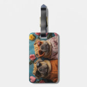 シャールペイとハートバラバレンタインデー ラゲッジタグ (裏面縦)