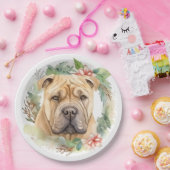 シャールペイクリスマスリースフェスティバルカップ ペーパープレート (パーティー)