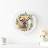 シャールペイクリスマスリースフェスティバルカップ ラージ壁時計 (ホーム)