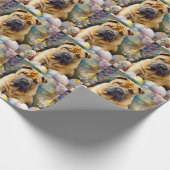 シャールペイドッグとイースターエッグホリデー ラッピングペーパー (角)