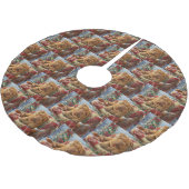 シャールペイドッグクリスマスフェスティバル ブラッシュドポリエステルツリースカート (アングル)