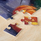 シャールペイドッグズトリックまたはトリートハロウィーンコスチューム ジグソーパズル (側面)