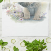 シャールペイドッグママフローラ キッチンタオル (折り畳み)