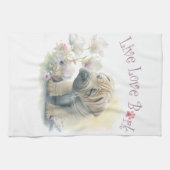 シャールペイドッグママフローラ キッチンタオル (横)