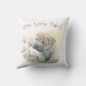 シャールペイドッグママフローラ クッション (裏面)