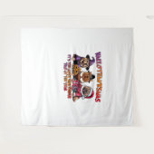 シャールペイハロウィンサンクスギビングクリスマスクラシック タペストリー (正面(横))