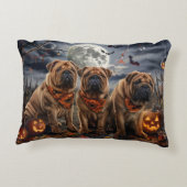 シャールペイハロウィン不気味 アクセントクッション (裏面)