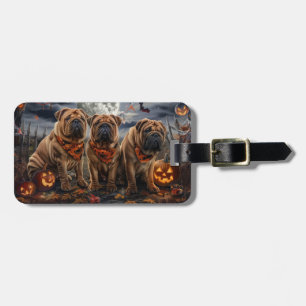 シャールペイハロウィン不気味 ラゲッジタグ