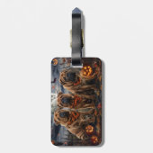 シャールペイハロウィン不気味 ラゲッジタグ (裏面縦)