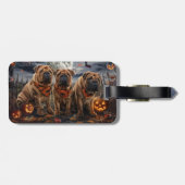 シャールペイハロウィン不気味 ラゲッジタグ (裏面横)