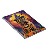 シャールペイ不気味ドッグハロウィンウィッチとカボチャ ノートブック (右側)