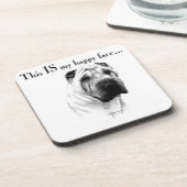 シャールペイ中国のハッピー顔 コースター (左側)