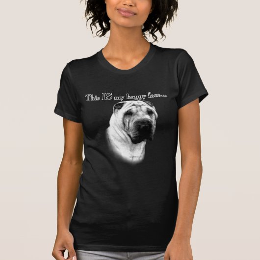 シャールペイ中国のハッピー顔 Tシャツ (正面)