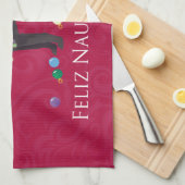 シャールペイ中国のフェリズドッグいけなクリスマスデザイン キッチンタオル (四つ折り)