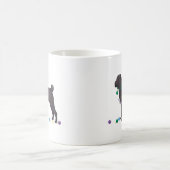 シャールペイ中国のフェリズドッグいけなクリスマスデザイン コーヒーマグカップ (中央)