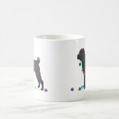 シャールペイ中国のフェリズドッグいけなクリスマスデザイン コーヒーマグカップ (中央)