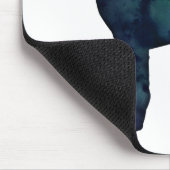 シャールペイ犬が黒水色シルエットを育てる マウスパッド (コーナー)