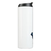 シャールペイ犬は黒い水色シルエットを育てる タンブラー (回転左)