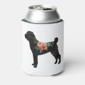 シャールペイ犬ブリードボホフローラシルエット 缶クーラー (缶裏面)