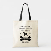 シャールペイ犬最高のの友人 トートバッグ (裏面)