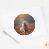 シャールペイ紅葉秋 ラウンドシール (封筒)