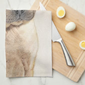 シャールペイ絵画ズ – かわいいオリジナルドッグアート キッチンタオル (四つ折り)