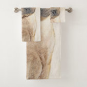 シャールペイ絵画ズ – かわいいオリジナルドッグアート バスタオルセット (インサイチュ)