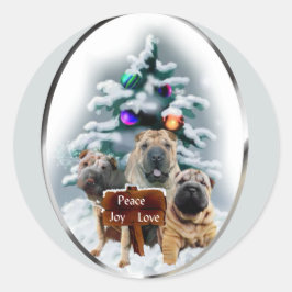シャール中国のペイのクリスマスプレゼント ラウンドシール