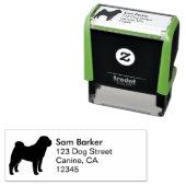 シャール中国のペイシルエット差出人住所 セルフインキングスタンプ (インサイチュ)