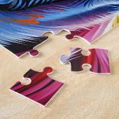 シャール中国のペイドッグポートレートアクリルアートプリント ジグソーパズル (側面)