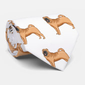 シャール中国のペイ犬の漫画イラストレーション ネクタイ (ロール)