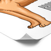 シャール中国のペイ犬の漫画イラストレーション ポスター (角)