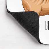 シャール中国のペイ犬の漫画イラストレーション マウスパッド (コーナー)