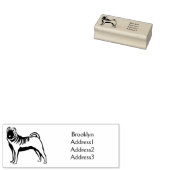 シャール中国のペイ犬の漫画イラストレーション ラバースタンプ (押印)