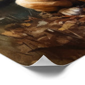 シャール中国のペイ犬アートプリントポスター ポスター (角)