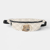 シャール絵を描ペイの子鹿しわオリジナルドッグアート ファニーパック (正面)