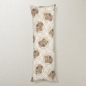 シャール絵を描ペイの子鹿しわオリジナルドッグアート ボディピロー (裏面 (縦))