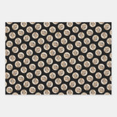 シャール絵を描ペイの子鹿しわオリジナルドッグアート ラッピングペーパーシート (正面3)