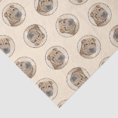 シャール絵を描ペイの子鹿しわオリジナルドッグアート 薄葉紙 (詳細)