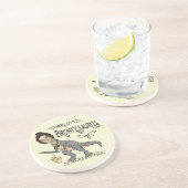 シャーロッおもしろいテブロンテサウルス恐竜ブックリーダー コースター (側面)