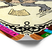 シャーロッおもしろいテブロンテサウルス恐竜ブックリーダー ポスター (角)