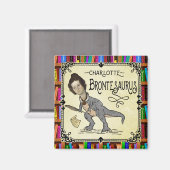 シャーロッおもしろいテブロンテサウルス恐竜ブックリーダー マグネット (正面/裏面)