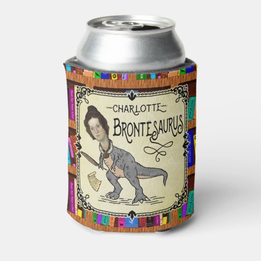 シャーロッおもしろいテブロンテサウルス恐竜ブックリーダー 缶クーラー (缶裏面)