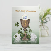 シャーロックとアイルランドの最初の聖餐式の招待 招待状 (スタンド正面)