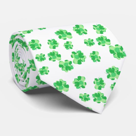 シャーロックのグリーンシャムロックホリデーネックタイ ネクタイ (ロール)