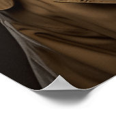 シャーロックホームズの格好をしたゴールデン・ラブラドール ポスター (角)