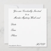 シャーロックホームズ招待状カード 招待状 (裏面)